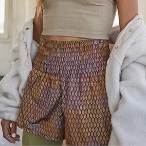 FP Movement by Free People Gold and Purple Athletic Shorts